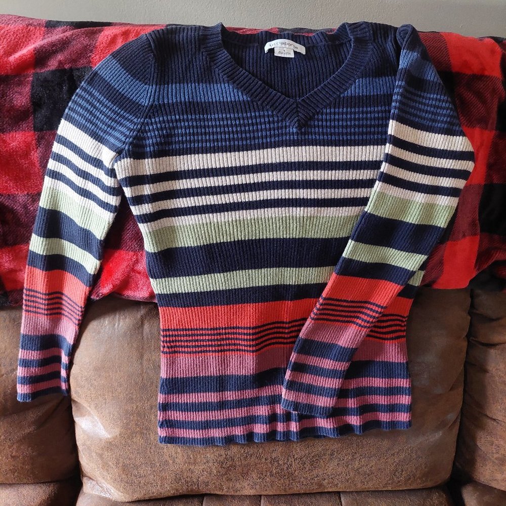 Liz Claiborne striped sweater
